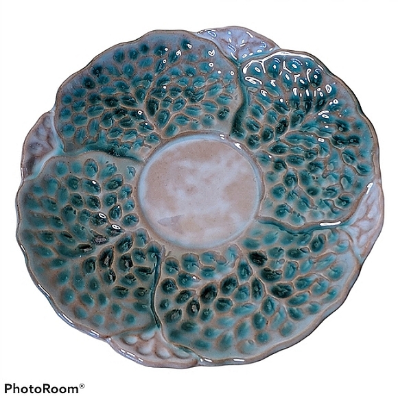 STANGL DELLA-WARE Cabbage Leaf Teacup & Saucer Set - Picture 5 of 13